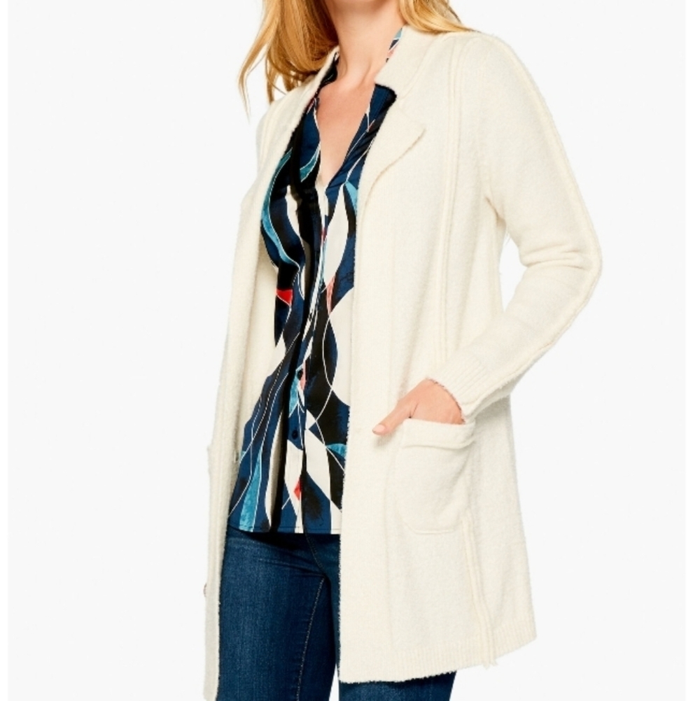 NIC & ZOE STATEMENT SEAMS JACKET in Almond Size XXL